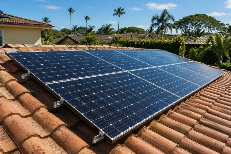 Installation de panneaux solaires à la Valette-du-Var